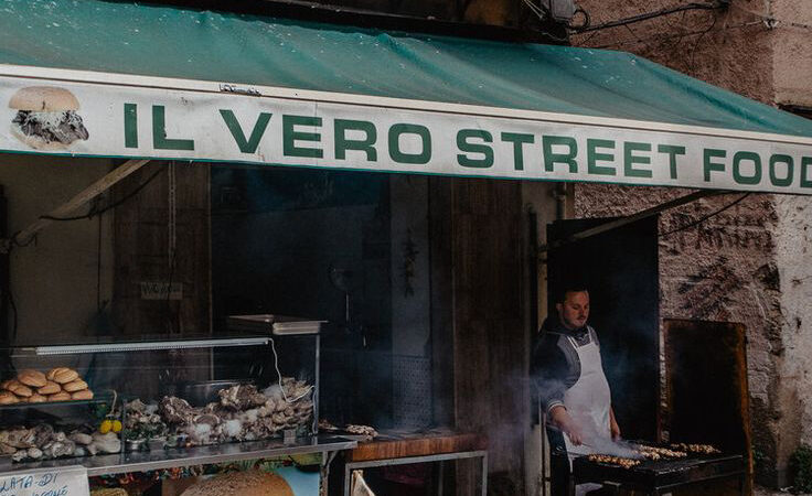 mercato di Palermo con streetfood