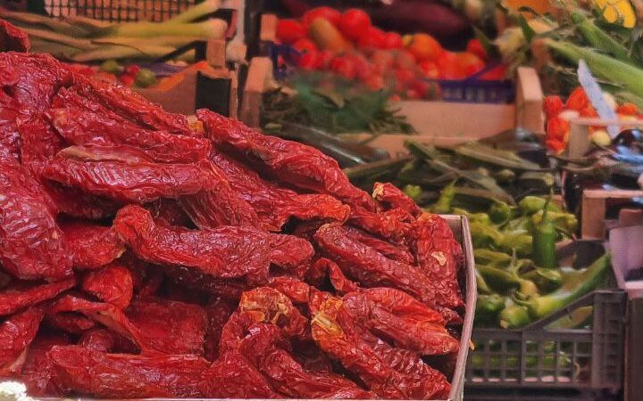 sicilia market palermo vegetables